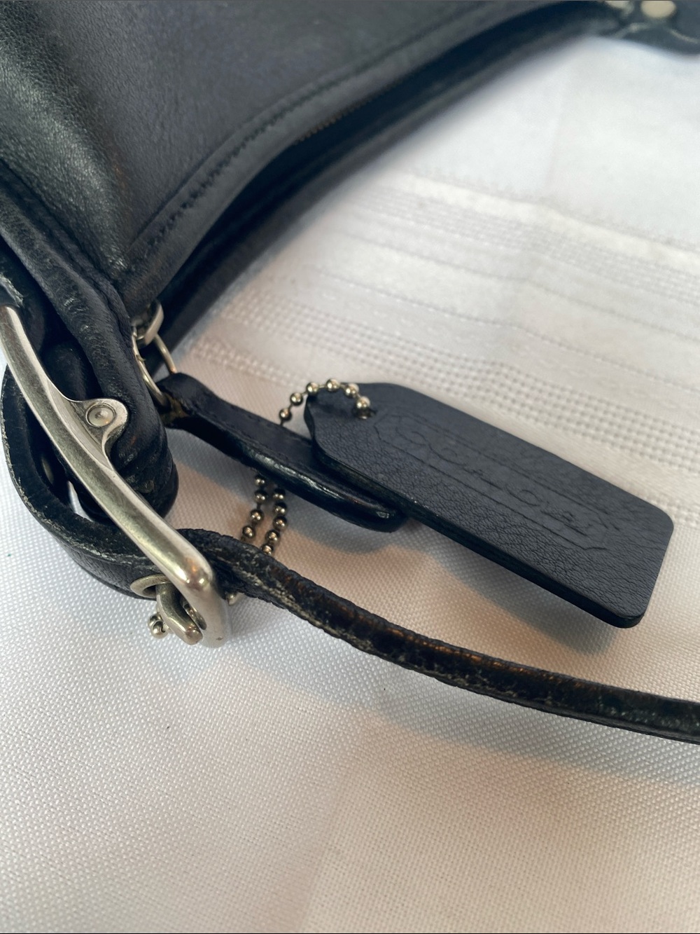 Vintage Coach 6610 Mini Janice Black Leather Crossbody Bag - Picture 4 of 6